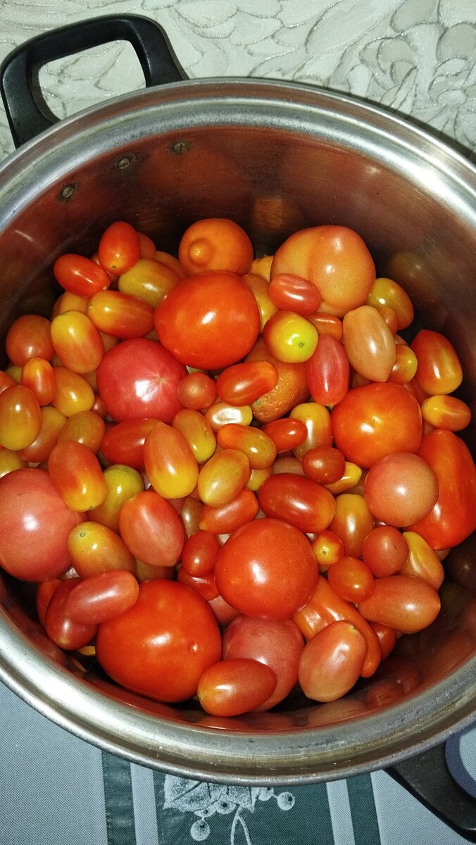 Назрели помидорчики, пора заниматься любимыми заготовками