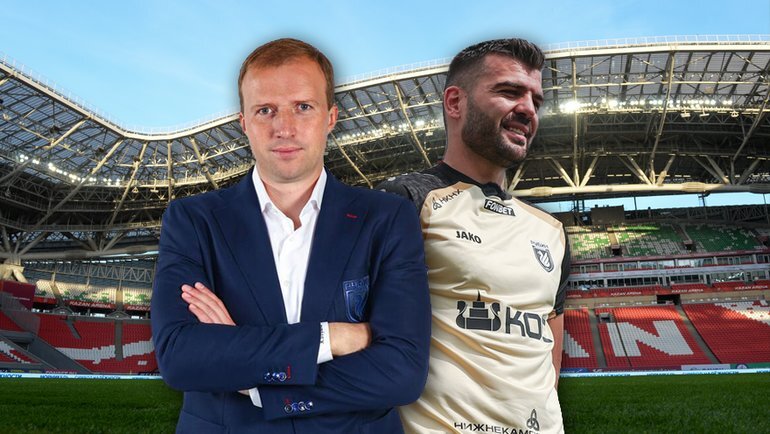    Константин Дзюба и Игор Вуячич.ФК «Рубин»