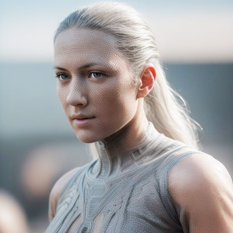 Жительница Атлантиды (рисунок нейросети)