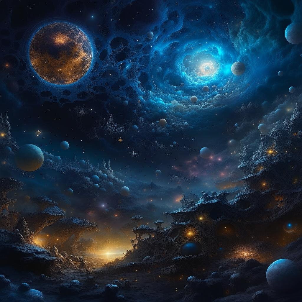 Таинственный далёкий космос...