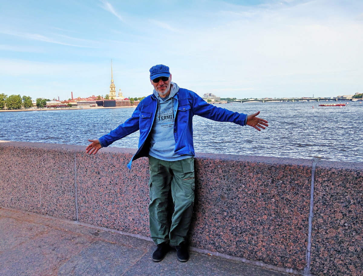 Михаил Лекс, автор рассказа и канала, Санкт-Петербург, Нева, Петропавловская крепость
