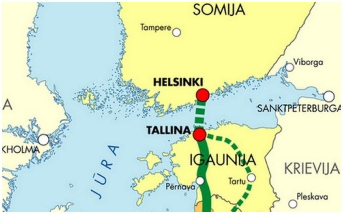 Возможный мост на карте Европы.