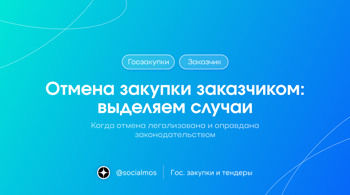 Отмена закупки заказчиком: случаи, когда отмена легализована | Госзакупки и  Тендеры | Авторский блог | Дзен