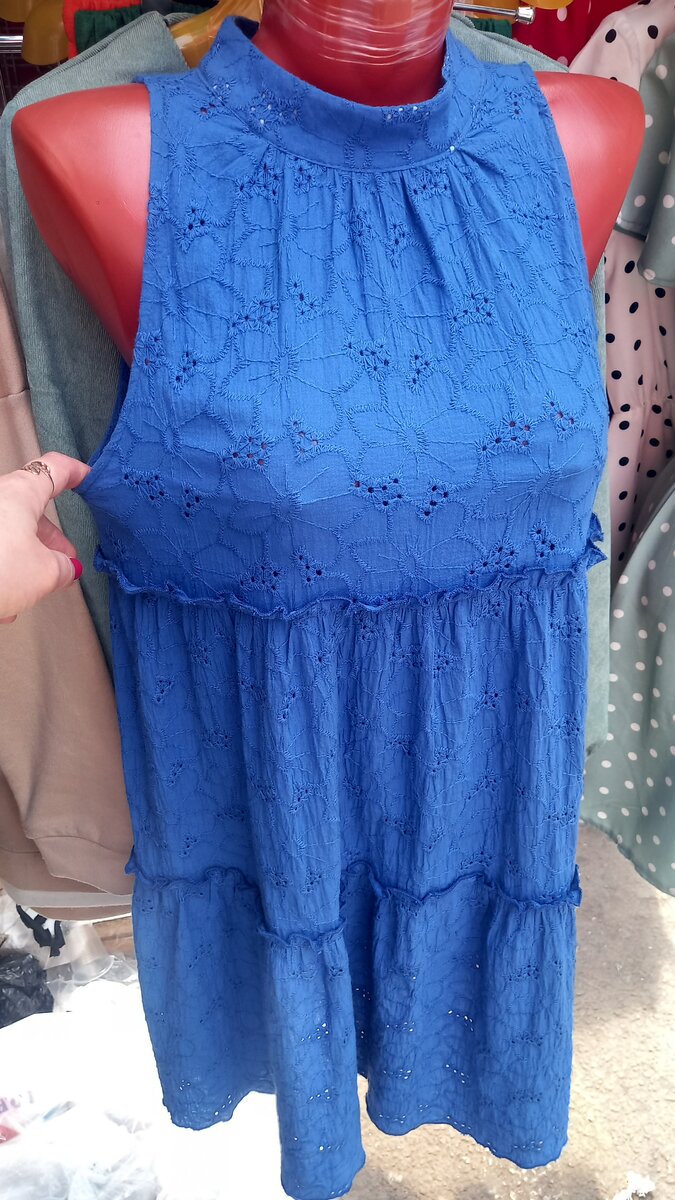 24-109 Садовод,  гипюровое платье на лето.