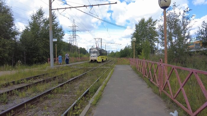 Прибытие трамвая