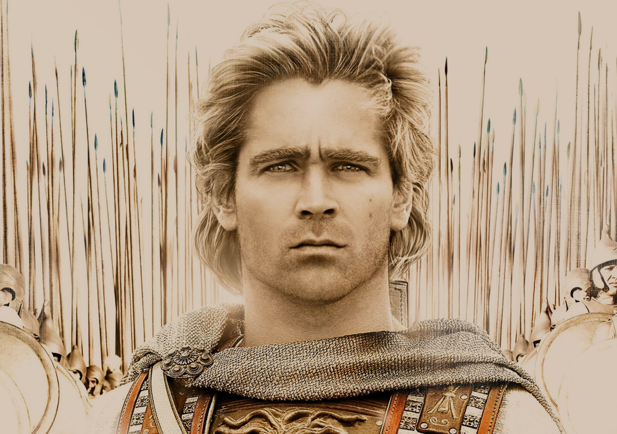 Колин Фаррелл в роли Александра Македонского в фильме "Александр" 2004 года