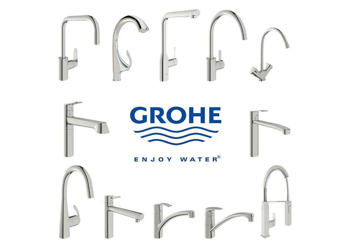 Все коллекции смесителей Grohe (Германия) для кухни на santeh-mos.ru