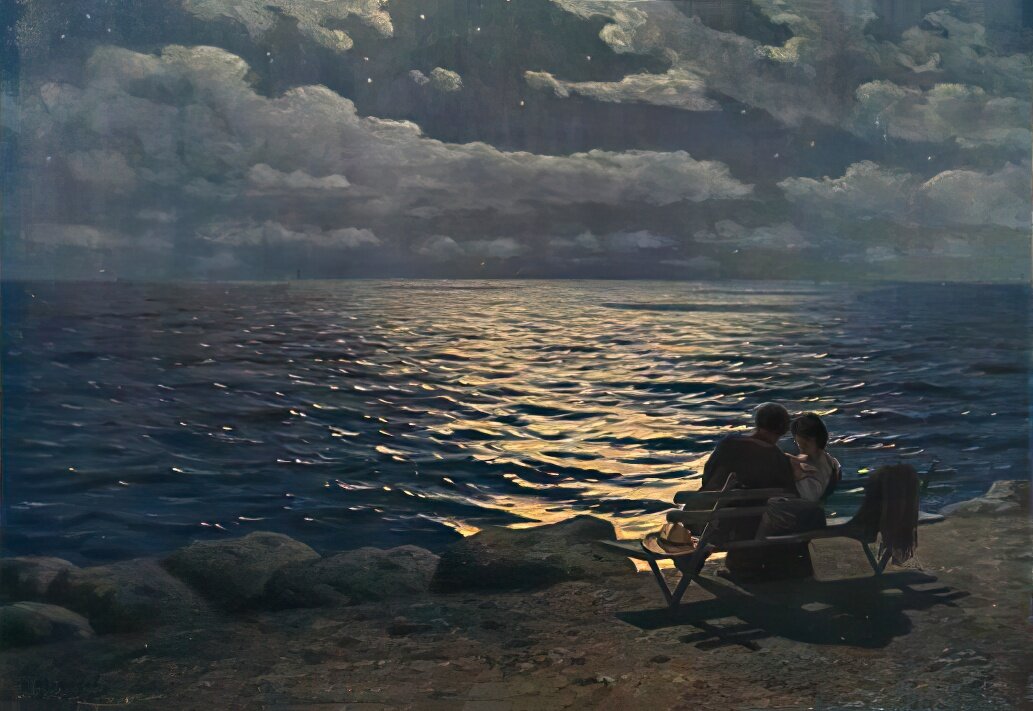 "Южная ночь", 1909 Холст, масло. Калмыков Григорий Одиссеевич