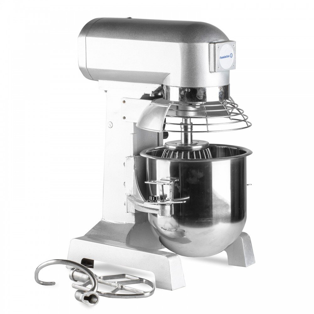 Миксер планетарный B-10A Foodatlas Eco предназначен для белкового и жидкого формирования теста. Миксеры просты в управлении, высокопроизводительны и обеспечивают равномерность смешивания. 
Миксеры планетарные серии B предназначены для использования в коммерческих целях на предприятиях общественного питания, ресторанах, супермаркетах, производствах мясных и мучных полуфабрикатов.