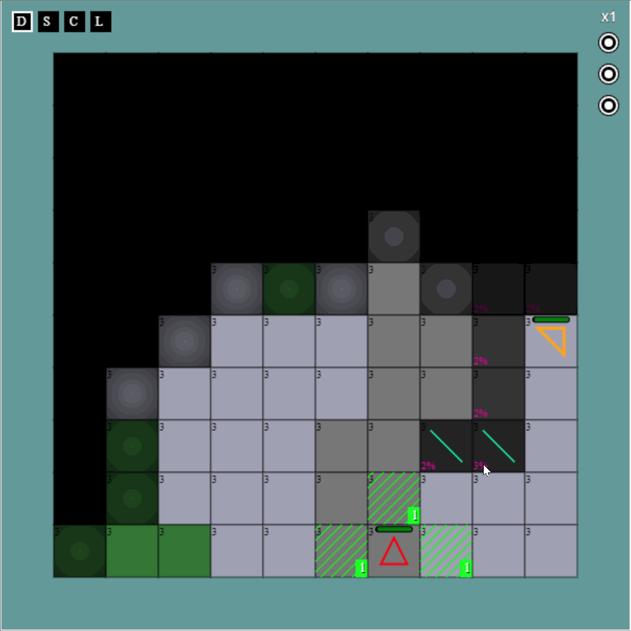 Разрушаю блоки на карте