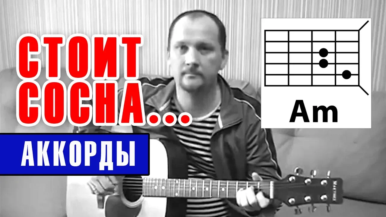 СТОИТ СОСНА - АРМЕЙСКАЯ (АККОРДЫ ДЛЯ ГИТАРЫ) как играть (РАЗБОР) простая  песня на гитаре | Я ЛЮБЛЮ ГИТАРУ канал Антона Холкина | Дзен