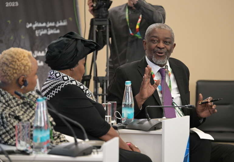 II Cаммит и форум “Россия – Африка” Сессия “Панафриканизм: истоки, современность, будущее” Рональд Лумумба, сын Патриса Лумумбы. Александр Кряжев / РИА Новости