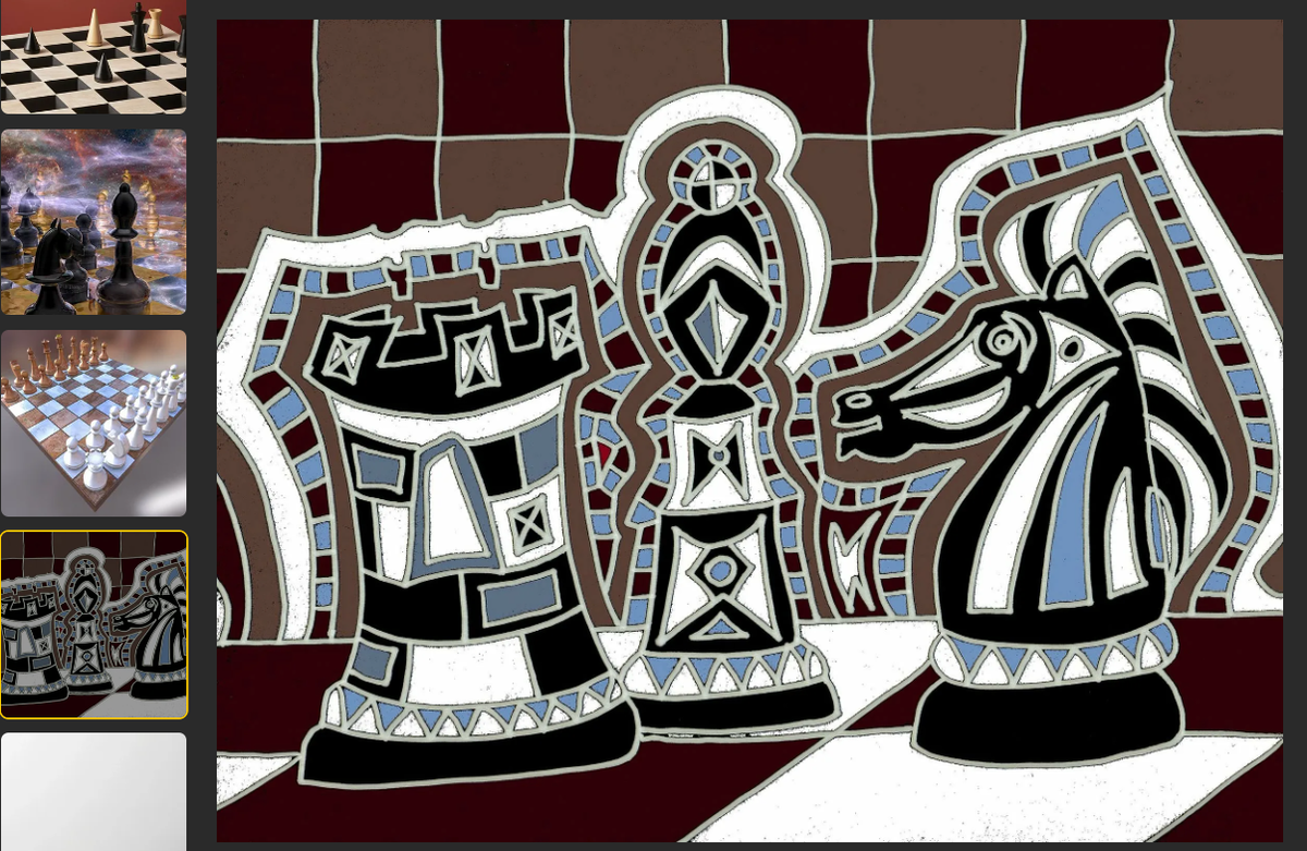 мозаика шахматная