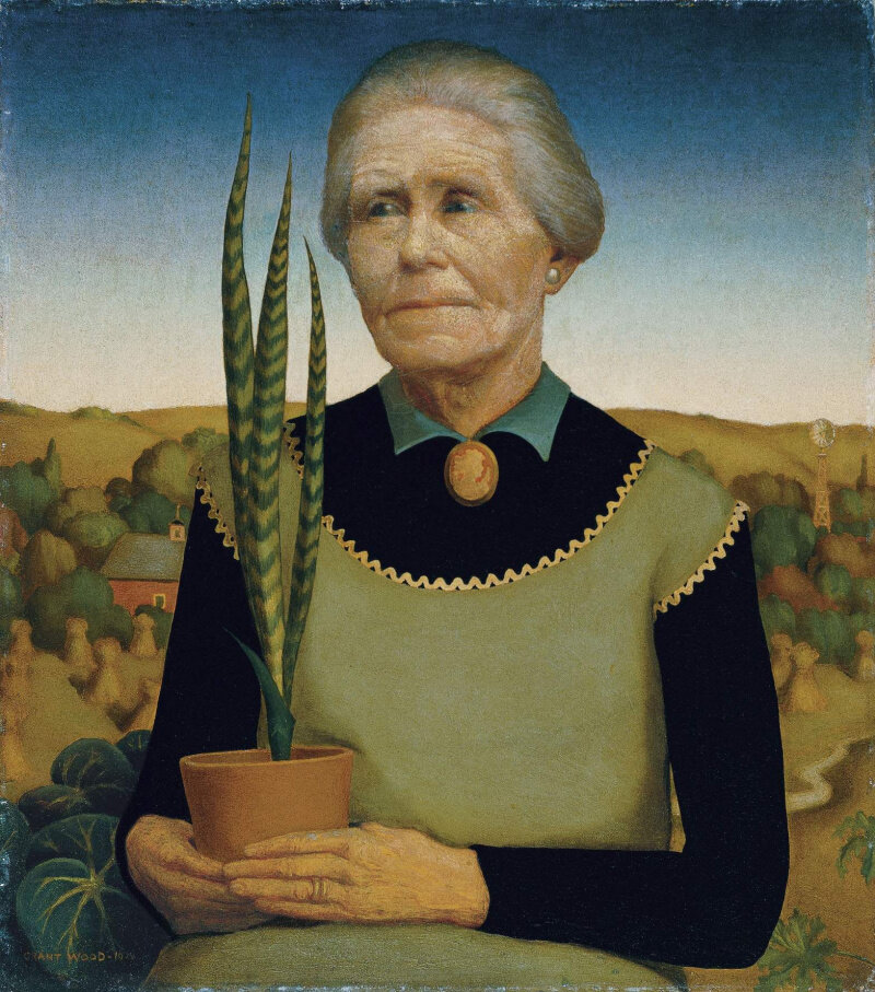 Грант Вуд "Woman with Plants", 1929