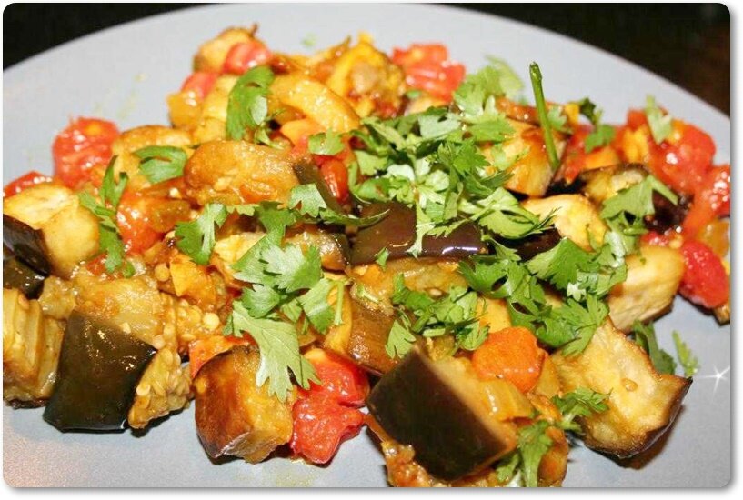 рагу из баклажанов с овощами