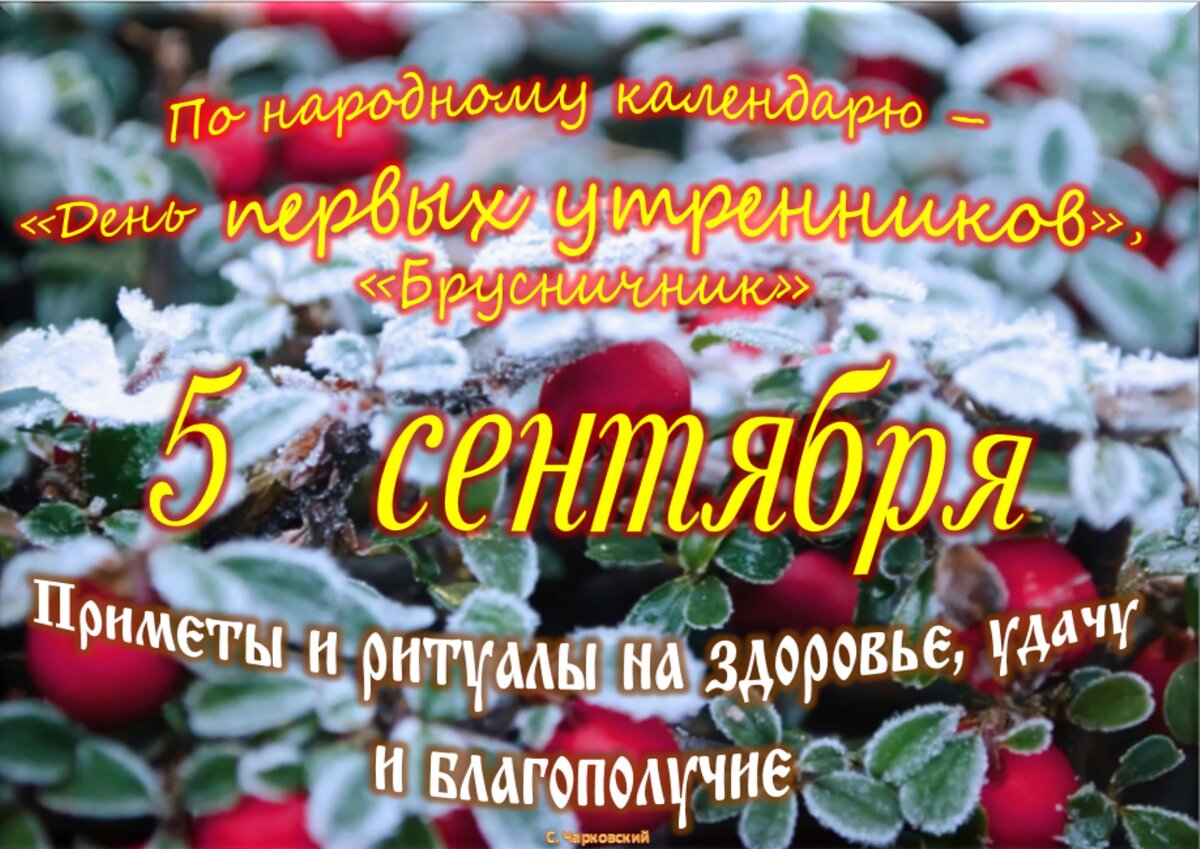 5 сентября - Приметы, обычаи и ритуалы, традиции и поверья дня. Все  праздники дня во всех календарях. | Сергей Чарковский Все праздники | Дзен