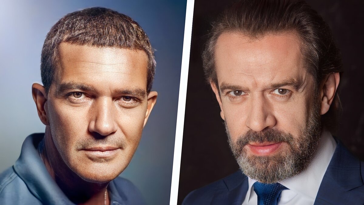 Владимир Машков и Антонио Бандерас. Кто где решайте сами.