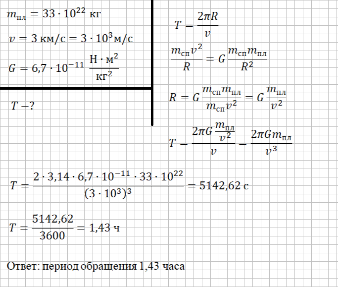 Решение и ответ