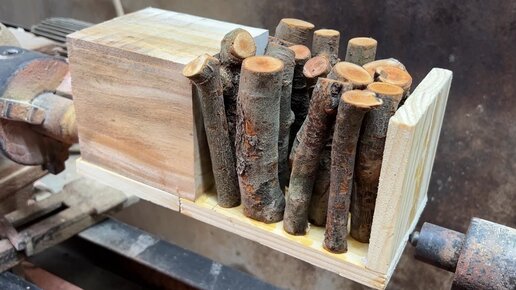 Кубок из орехового дерева, залитый алмазной крошкой, и обработан на ...