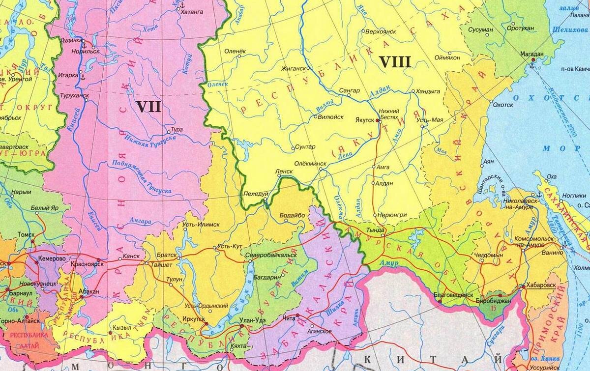 Восточная сибирь широта. Карта Дальний Восток Сибирь Восточная Сибирь. Карта дальнего Востока и Забайкальского края. Карта Забайкалья и дальнего Востока.
