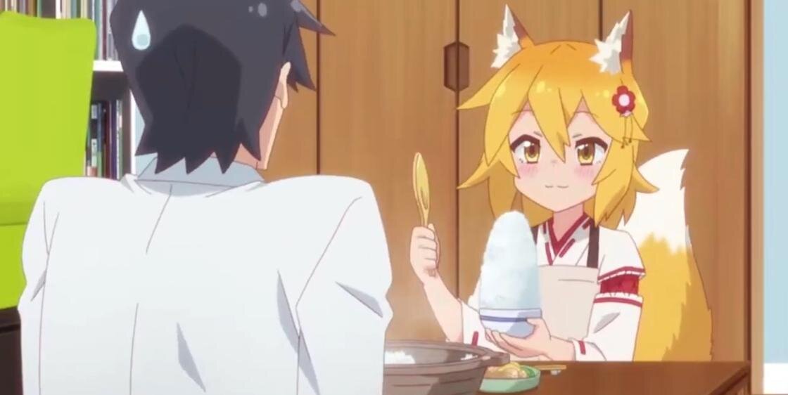    Кадр из аниме «Заботливая 800-летняя жена!»:YouTube/АниФаза