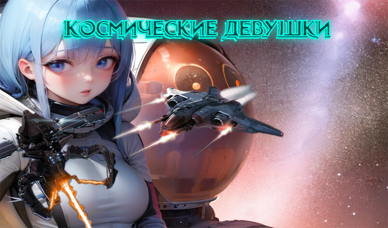 Постер игры космические девушки или space girl
