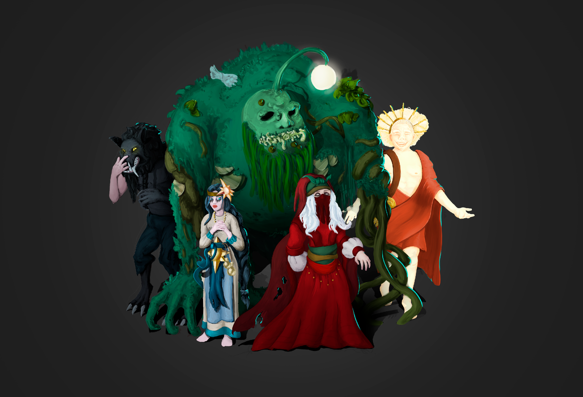 Ударился вот в славянский фольклор, первая проба персонажей 