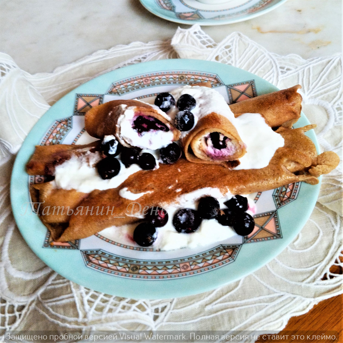 Мой плотный завтрак из углеводов, белков и клетчатки.