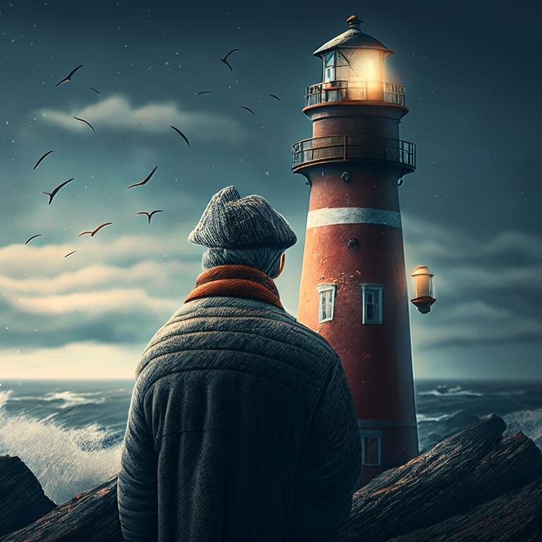 Картина смотритель маяка