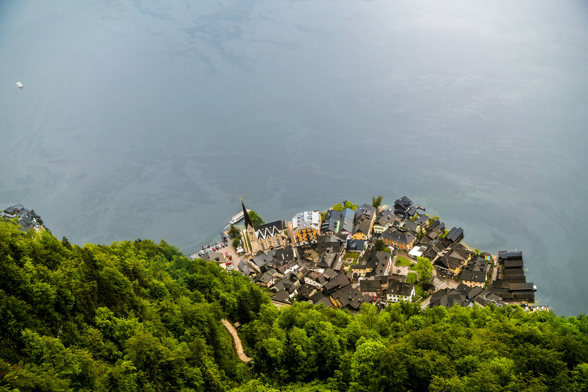 Хальштатт, вид с  горы