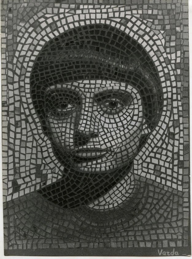 Мозаичный автопортрет, 1953 г.