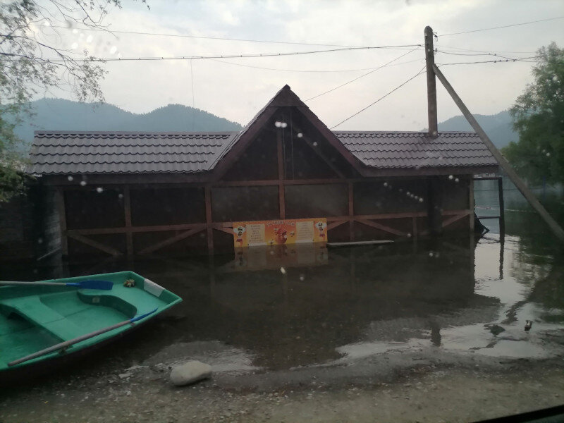 Видны только верхушки деревьев и крыши домов. Как сейчас выглядят ...