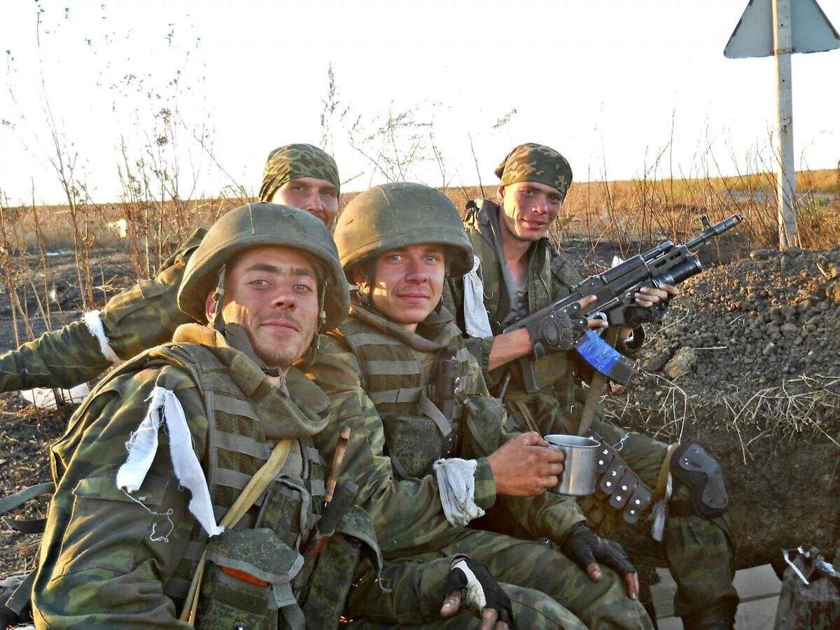 Российские десантники-ополченцы на Донбассе