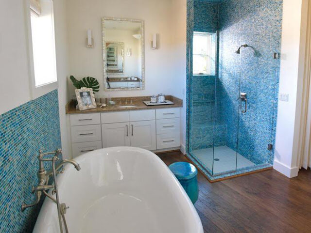 Голубая ванная: идеи и секреты правильного дизайна (55 фото)