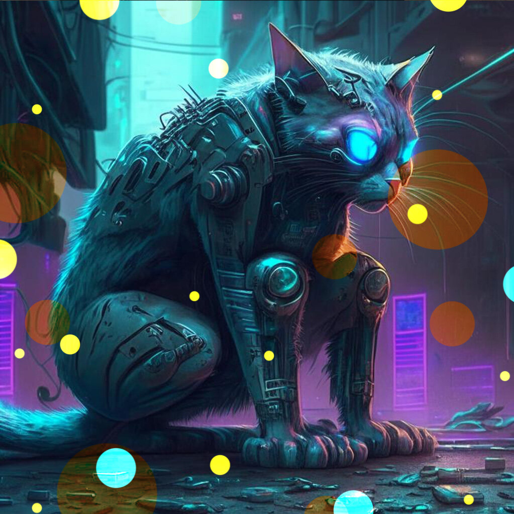 Кот (рисунок нейросети)