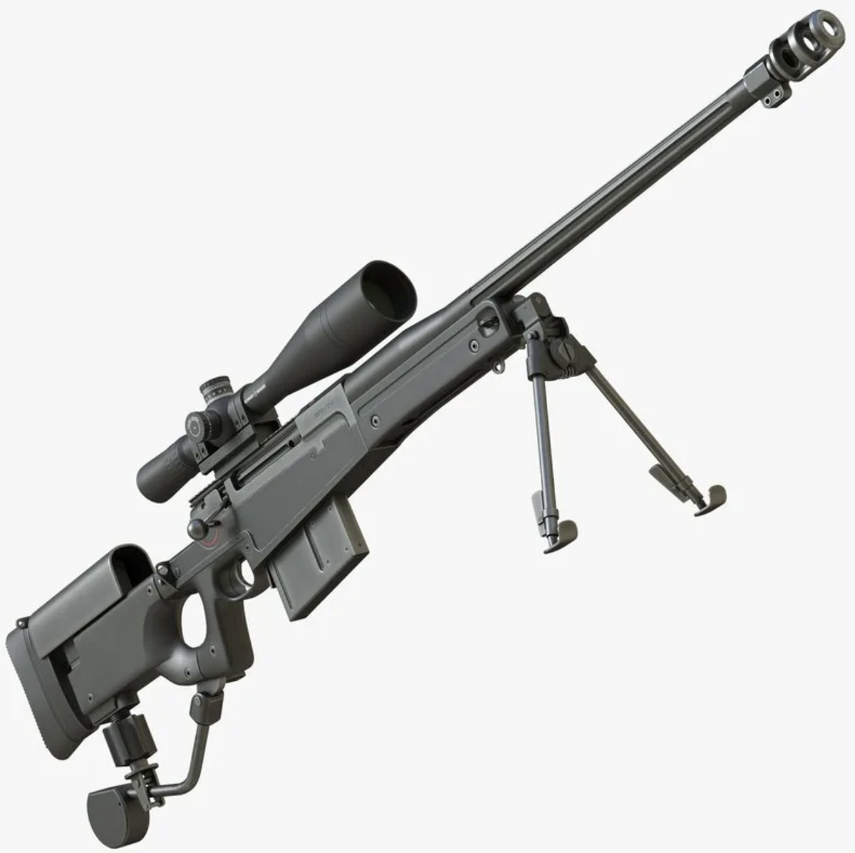 Accuracy International AW50 — винтовка, которая относится к числу тяжелых снайперских винтовок.-4