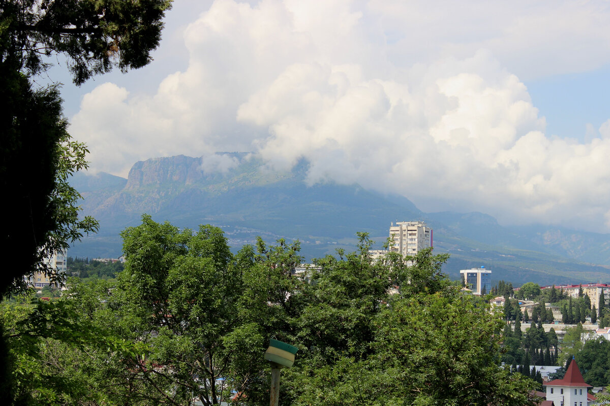 Гора Демерджи в тумане - местный символ спокойствия и гармонии.