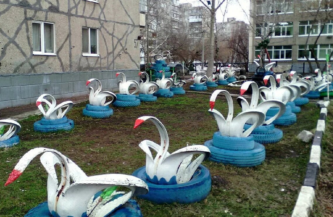 Пример использования покрышек 