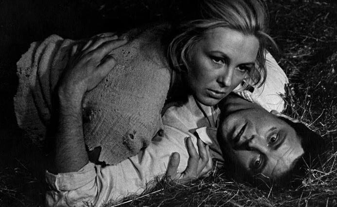 Вия Артмане и Донатас Банионис в фильме "Никто не хотел умирать", 1966