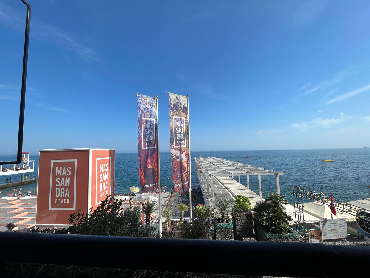 Вид из кафе.