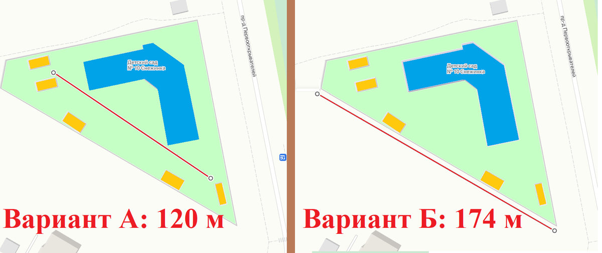 Все рисунки автора на карте Яндекс. Трасса линии ДЖД - красная