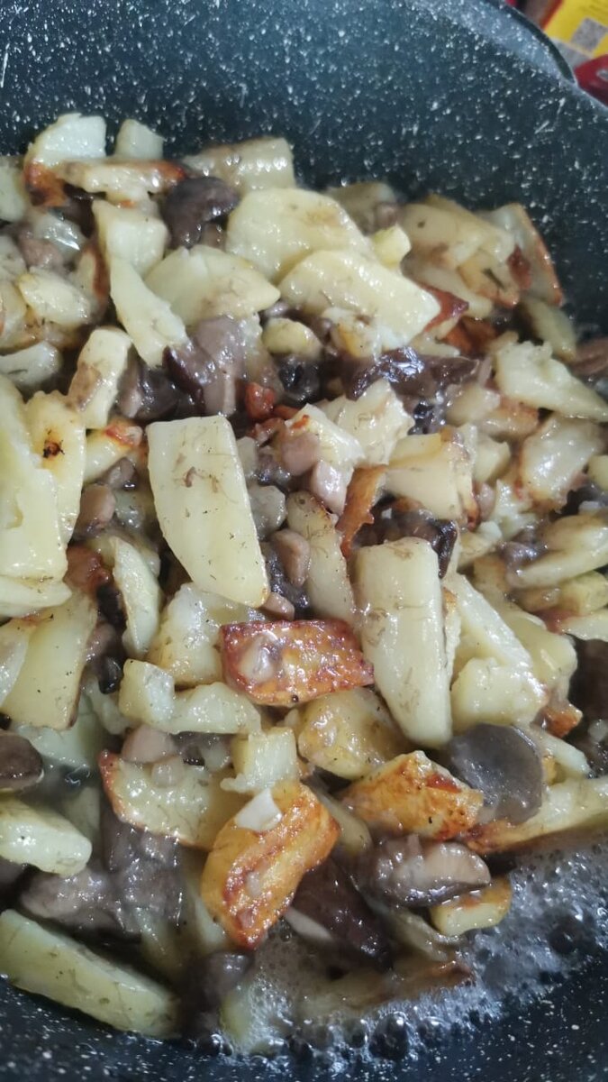 Картошка с грибами 
