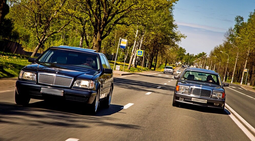 Mercedes Benz W140 и Mercedes Benz W126