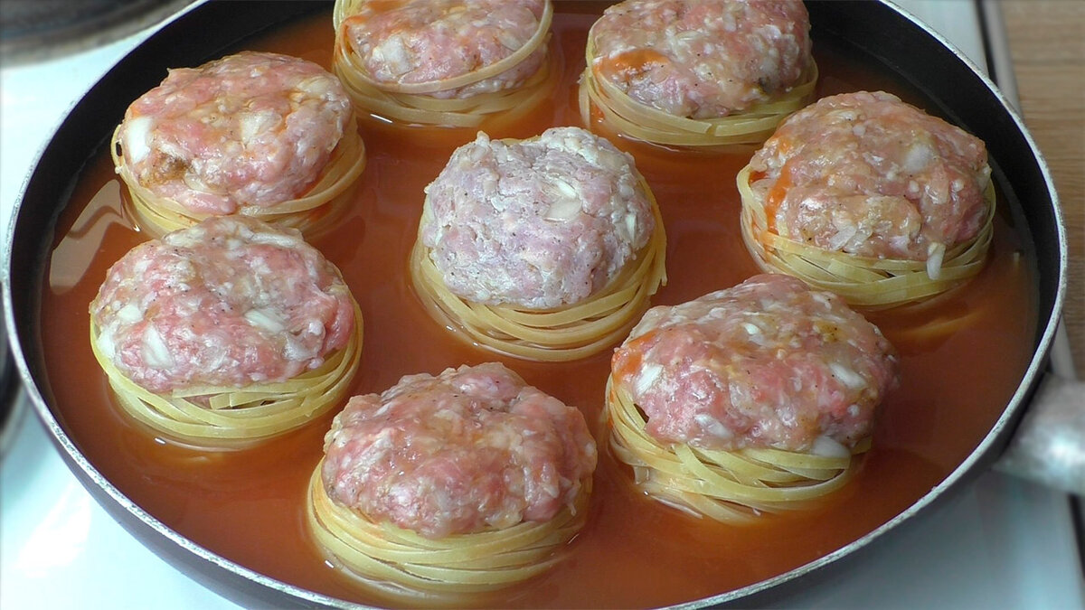 Улитки макароны с фаршем рецепт на сковороде с фото