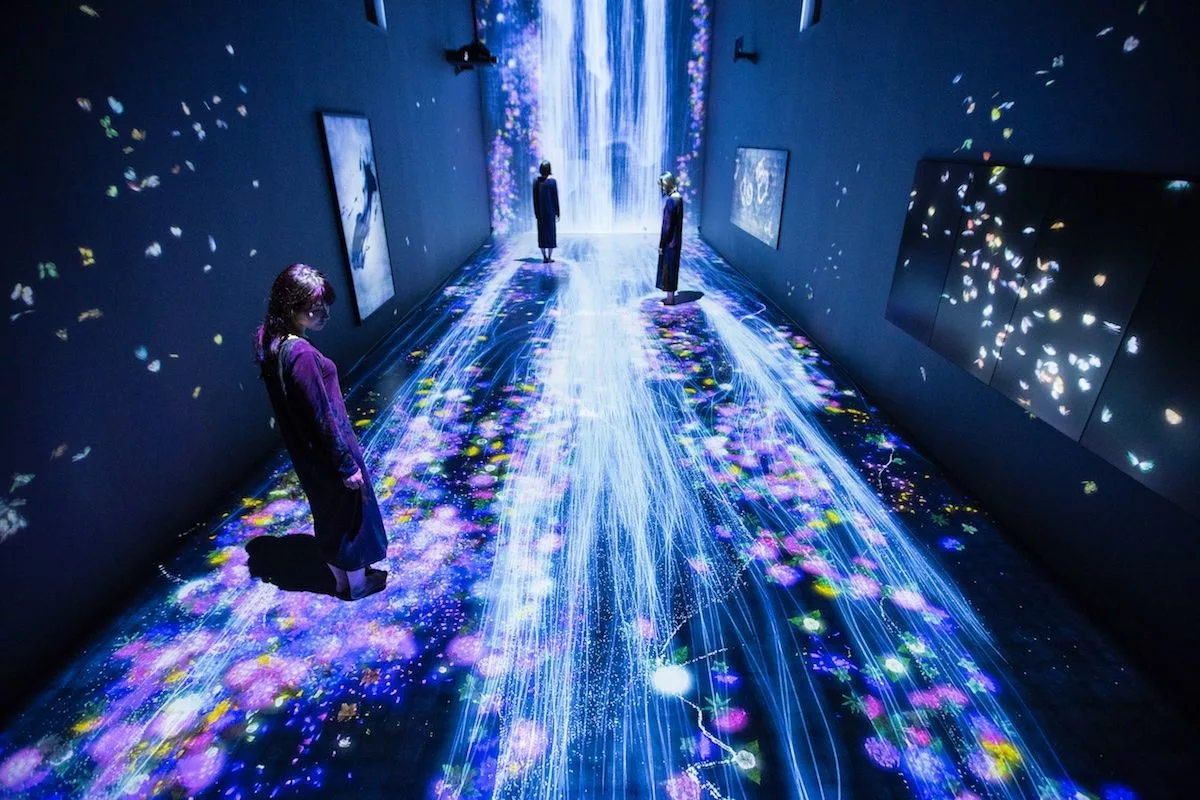 Культура и виртуальное пространство. TEAMLAB инсталляции. Интерактивные световые инсталляции. Проекционные инсталляции. Цифровая инсталляция.