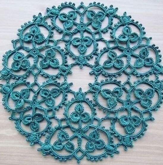 Вязаная салфетка крючком. Фото из открытых источников интернета. Pinterest.