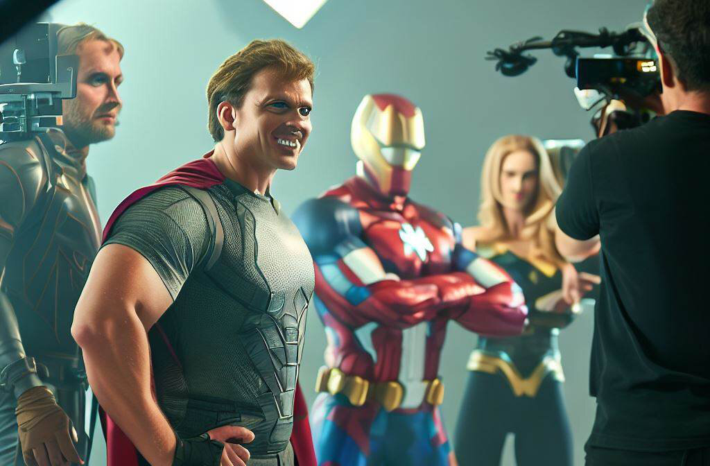 Концепт съемок рекламы Марвел