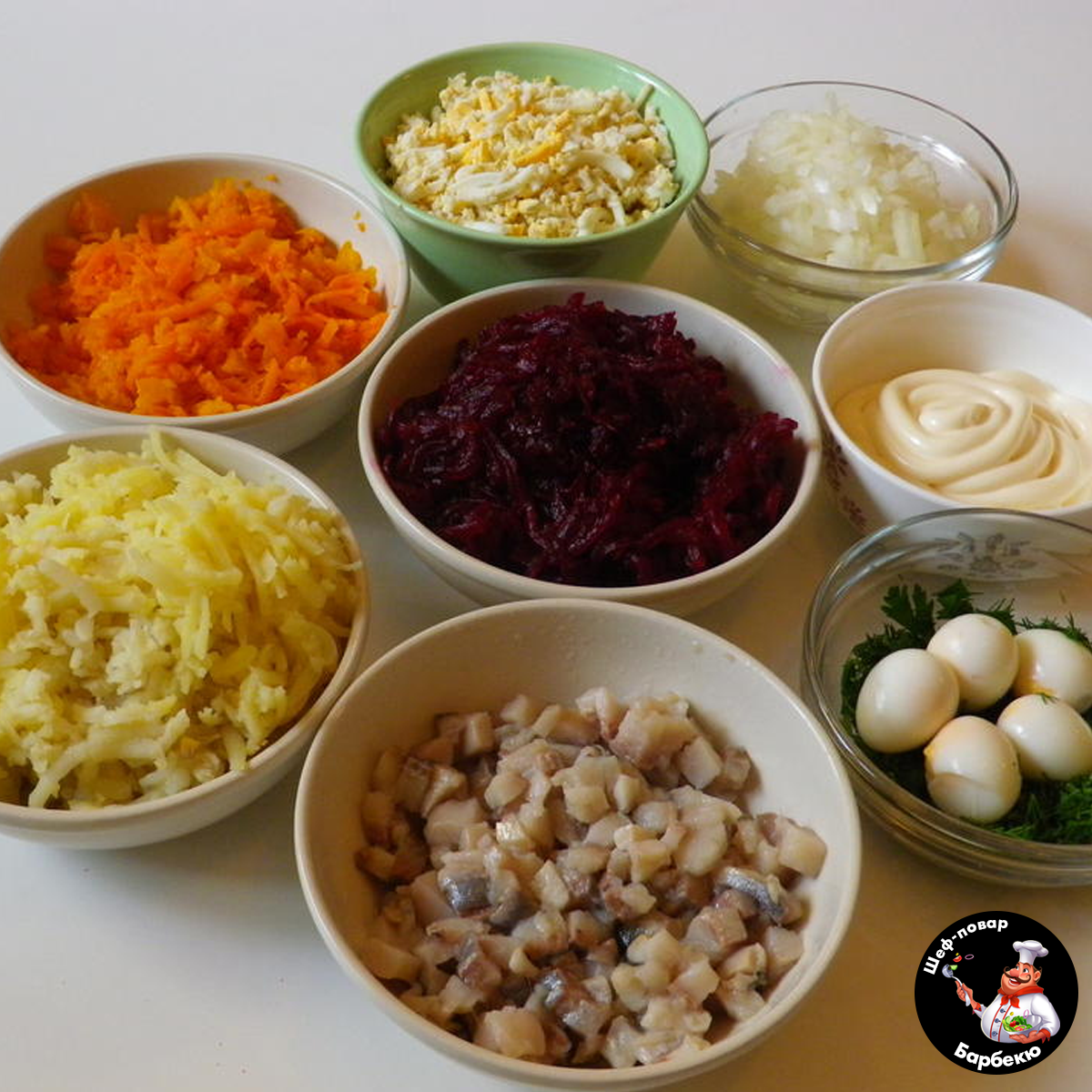 Сельдь под шубой ингредиенты