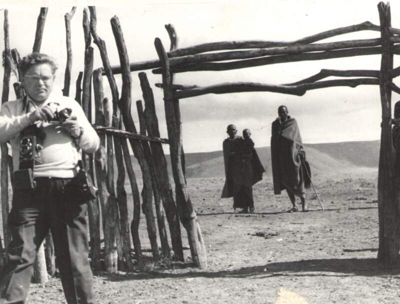 В деревне племени масаев.