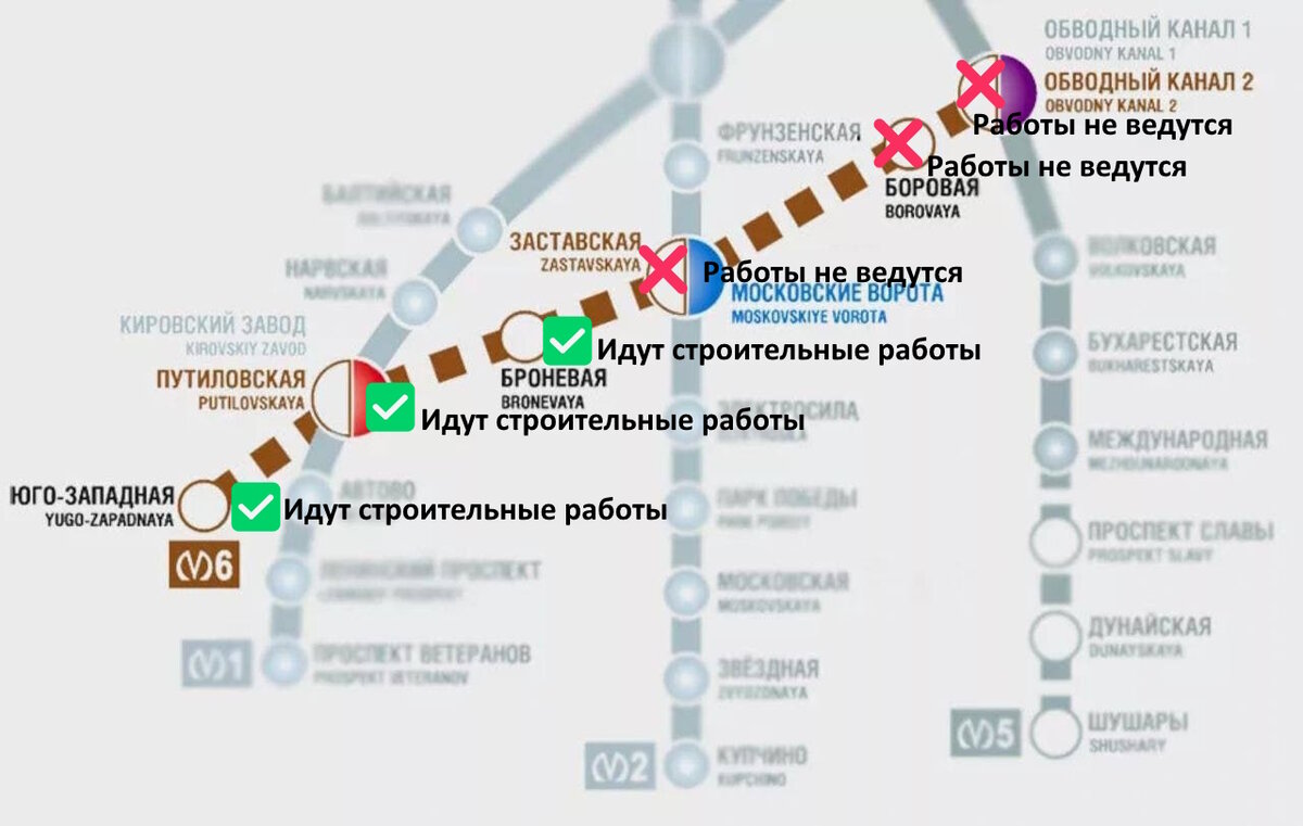 Где будут новые станции Петербургского метро на карте | Москва и Петербург  | Дзен